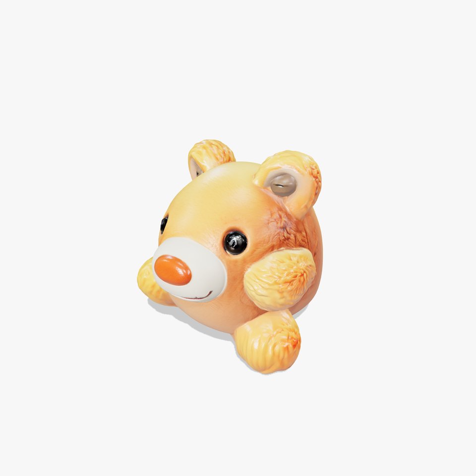 Adorable Plush Bear Soft Toy model pack